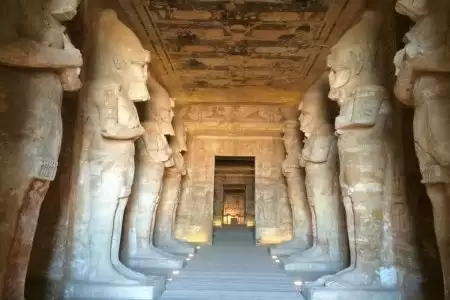 Abu simbel temples from aswan by flight